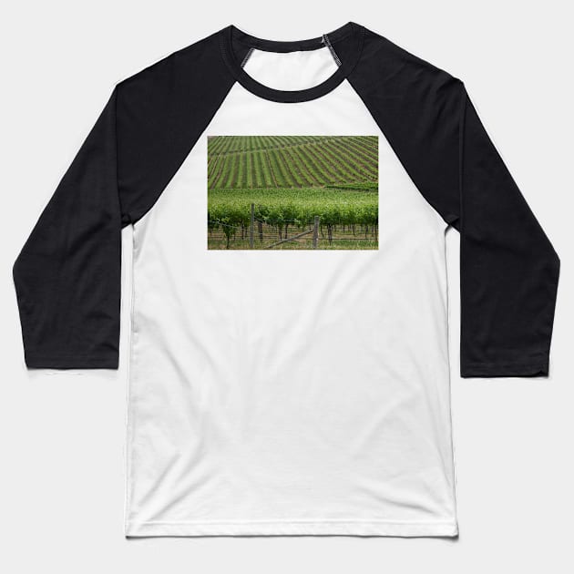 Vineyards 4 Baseball T-Shirt by fotoWerner